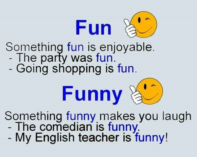 تفاوت fun و funny